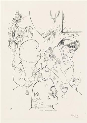 GEORGE GROSZ Group of 4 prints from Ecce Homo.